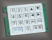 Tastiera resa resistente del metallo con un uso di 18 chiavi per la macchina di entrata industriale