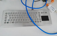 Tastiera impermeabile di tasso da tavolino del metallo IP65 con il pannello frontale del touchpad 395x135 millimetro
