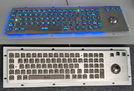 Tastiera Backlit irregolare del metallo con progettazione ergonomica Trackbal, interfaccia di USB