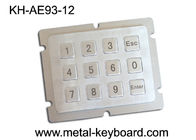 La tastiera numerica del metallo della prova del vandalo con 12 digita la matrice 4 x 3 per il chiosco d'imbarco