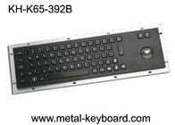 Tastiera di computer industriale del nero anti- del vandalo IP65 con la sfera rotante dell'acciaio inossidabile