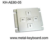 Chiavi personalizzabili della tastiera 5 dell'acciaio inossidabile per area industriale della console