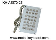 Tastiera industriale resistente dell'entrata del vandalo ss, tastiera resistente alle intemperie con 26 chiavi
