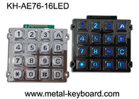 Tastiera dell'interno illuminata del metallo del controllo di accesso con 16 chiavi leggere retro-