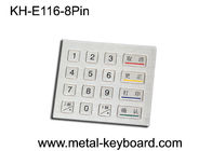 Tastiera irregolare del metallo con 16 chiavi/tastiera su ordinazione PS/2 del chiosco o connettore di USB