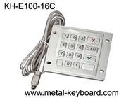 Tastiera resistente del metallo dell'acqua, chiavi della tastiera 16 dell'acciaio inossidabile dell'interfaccia di PS /2