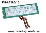 Tastiera su misura dell'acciaio inossidabile di 10 chiavi, tastiera del metallo dell'entrata con la luce del LED