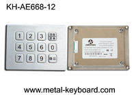 Tastiera 3x4 nelle chiavi della matrice 12, tastiera del metallo dell'acciaio inossidabile della prova del vandalo