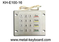Tastiera metallica resistente alle intemperie con montaggio sul pannello superiore, tastiera a 16 pulsanti