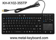 La tastiera industriale 106 del PC dell'interfaccia impermeabile di USB non chiude a chiave rumore con il touchpad