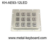 Tastiera retroilluminata acqua 3x4 del metallo della prova LED per il sistema del controllo di accesso
