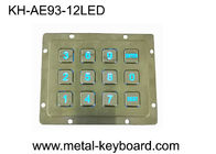 Tastiera retroilluminata acqua 3x4 del metallo della prova LED per il sistema del controllo di accesso