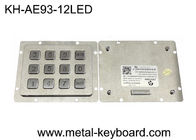 Supporto retroilluminato del pannello del metallo della matrice degli ss PS2 3x4 di chiavi impermeabili della tastiera 12