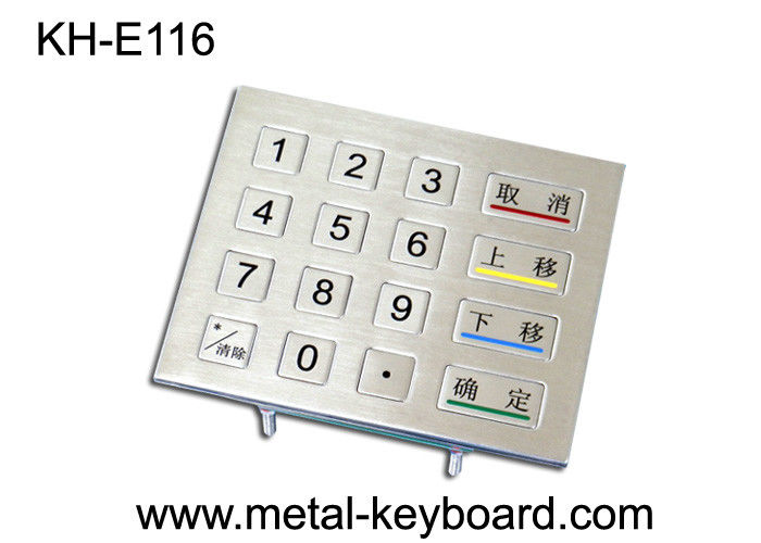 IP65 ha valutato la tastiera numerica del metallo irregolare, tastiera di Digital di 16 chiavi