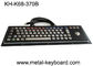 PC Industrial Computer Keyboard , Black Metal Keyboard Stainless Steel Panel