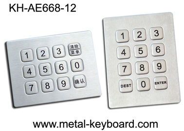 12 chiavi hanno sigillato la tastiera numerica, tastiera irregolare della prova dell'acqua nella matrice 3x4