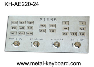 Tastiera industriale irregolare con 24 chiavi, tastiera piena dell'entrata dell'acciaio inossidabile del metallo