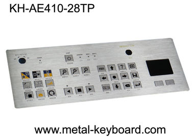 Tastiera industriale impermeabile del metallo degli ss con il touchpad, immagine variopinta stimata delle chiavi