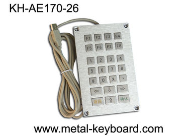 Chiavi terminali della tastiera 26 del chiosco del metallo di self service di USB, tastiera chiave piana