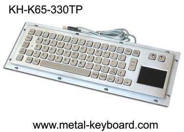 Tastiera di computer industriale del montaggio di pannello posteriore con 65 chiavi ed il touchpad