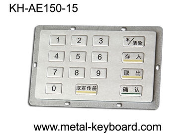 La tastiera irregolare su misura di Access del metallo con 15 chiavi per self service prenota il chiosco