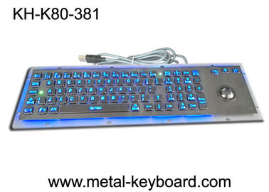 Tastiera di computer industriale del metallo degli ss con la sfera rotante, USB standard o il supporto dell'uscita PS2