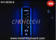 Tastiera irregolare Backlit resistente del vandalo di 8 chiavi nella progettazione di personalizzazione
