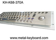 Tastiera di computer industriale del metallo di 70 chiavi con la sfera rotante/la tastiera del chiosco acciaio inossidabile