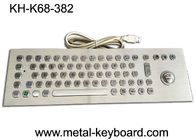 67 tastiera di computer industriale del metallo di chiavi ss con il topo ed i bottoni della sfera rotante del laser di 25mm