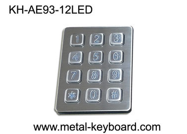 La prova 12 del vandalo della tastiera del metallo di Digital del chiosco self service chiude a chiave 3x4