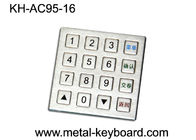 Tastiere numerica 4 x 4 matrice, tastiera acqua del metallo industriale della prova del IP 65