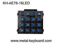 Tastiera numerica irregolare, tastiera del chiosco del metallo con la matrice a punti Backlit 16 chiavi