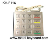 Tastiera del metallo del chiosco del supporto del pannello dell'acciaio inossidabile con la prova del vandalo dell'interfaccia di USB