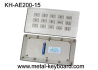 Tastiera industriale del metallo del chiosco della prova del vandalo, tastiera di industriale del pannello dell'acciaio inossidabile di 15 chiavi