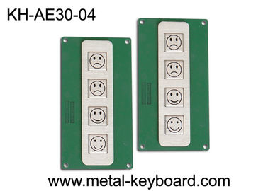 Tastiera del metallo dell'acciaio inossidabile di 4 chiavi per il dispositivo di valutazione di servizio di assistenza al cliente