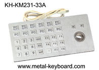Tastiera del chiosco self service del supporto del pannello del metallo con la sfera rotante irregolare