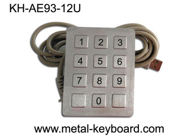 CE/tastiera di chiavi ss interfaccia 12 FCC/di ROHS USB per la macchina/chiosco di self service, anti--vanal