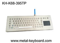 Tastiera industriale da tavolino con il touchpad, tastiera dell'acciaio inossidabile di computer del metallo