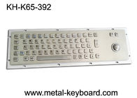 Tastiera per computer industriale a 65 tasti con trackball per montaggio a pannello