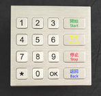 Spolveri la tastiera del metallo di chiavi di industriale 16 della prova per il chiosco/terminale di self service