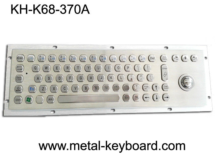 Tastiera di computer industriale del metallo di 70 chiavi con la sfera rotante/la tastiera del chiosco acciaio inossidabile