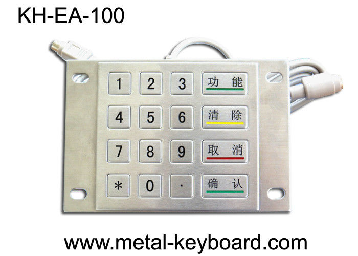 Tastiera numerica del chiosco dell'acciaio inossidabile della prova del vandalo per il PC con 16 chiavi