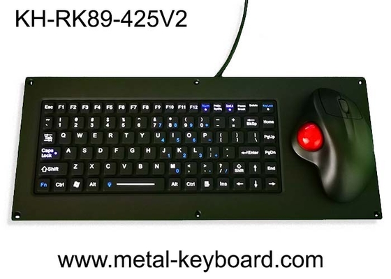 Tastiera del supporto del pannello di USB della tastiera del silicone IP65 con il topo ergonomico della sfera rotante