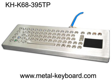 Tastiera meccanica industriale da tavolino dell'acciaio inossidabile con il touchpad irregolare